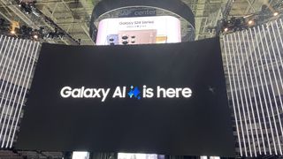 Banner de Galaxy AI en Galaxy Unpacked 2024