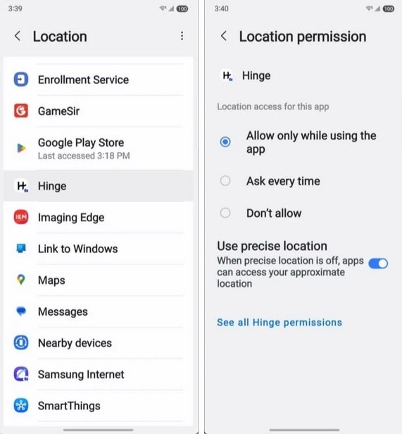 Un atacante puede aprender qué aplicaciones tiene en la carpeta segura mirando al gerente de autorizaciones en su dispositivo Galaxy. | Autoridad de crédito - Autoridad de Android - La carpeta segura de Samsung tiene un defecto grave que le permite ver las imágenes en ciertas condiciones