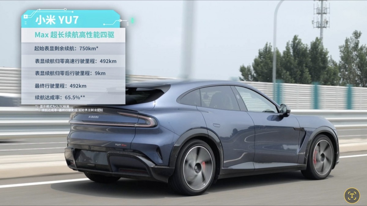 Xiaomi Yu7 La prueba de rango máximo del mundo real revela una historia diferente