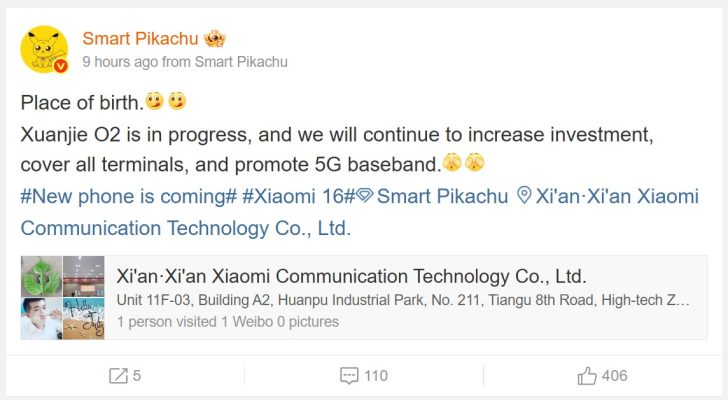 Xiaomi Xring 02 está actualmente en desarrollo