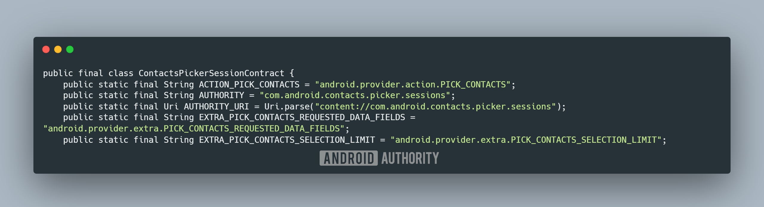 Sesión de selección de contactos Clase de contactos en Android 17 Sesión de selección de contactos Clase de contactos en Android 17