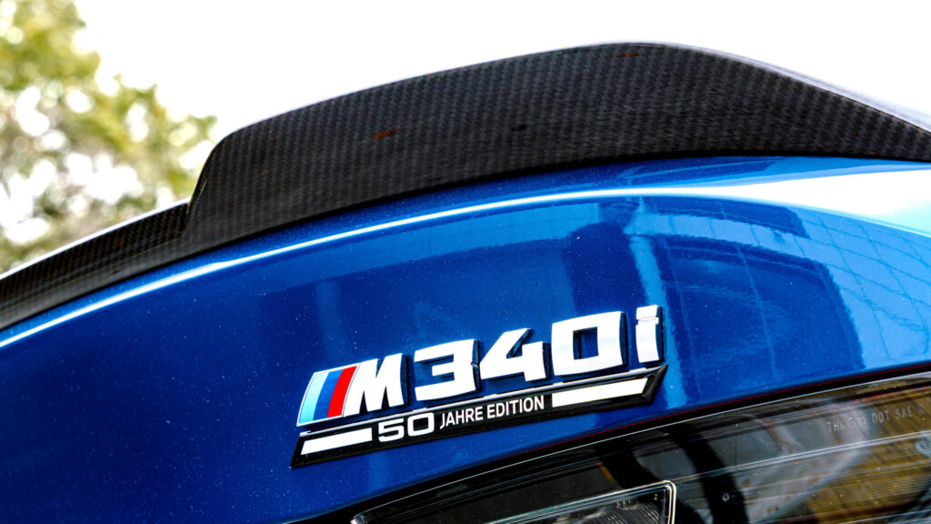 El nuevo BMW M340i 50 Jahre Edition obtiene algo que ningún Serie 3 americano ha tenido jamás