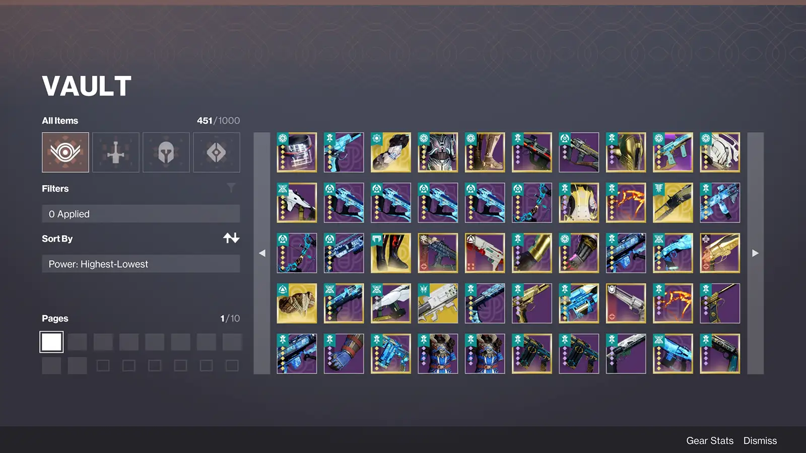 Actualización de la bóveda de Destiny 2 Renegados