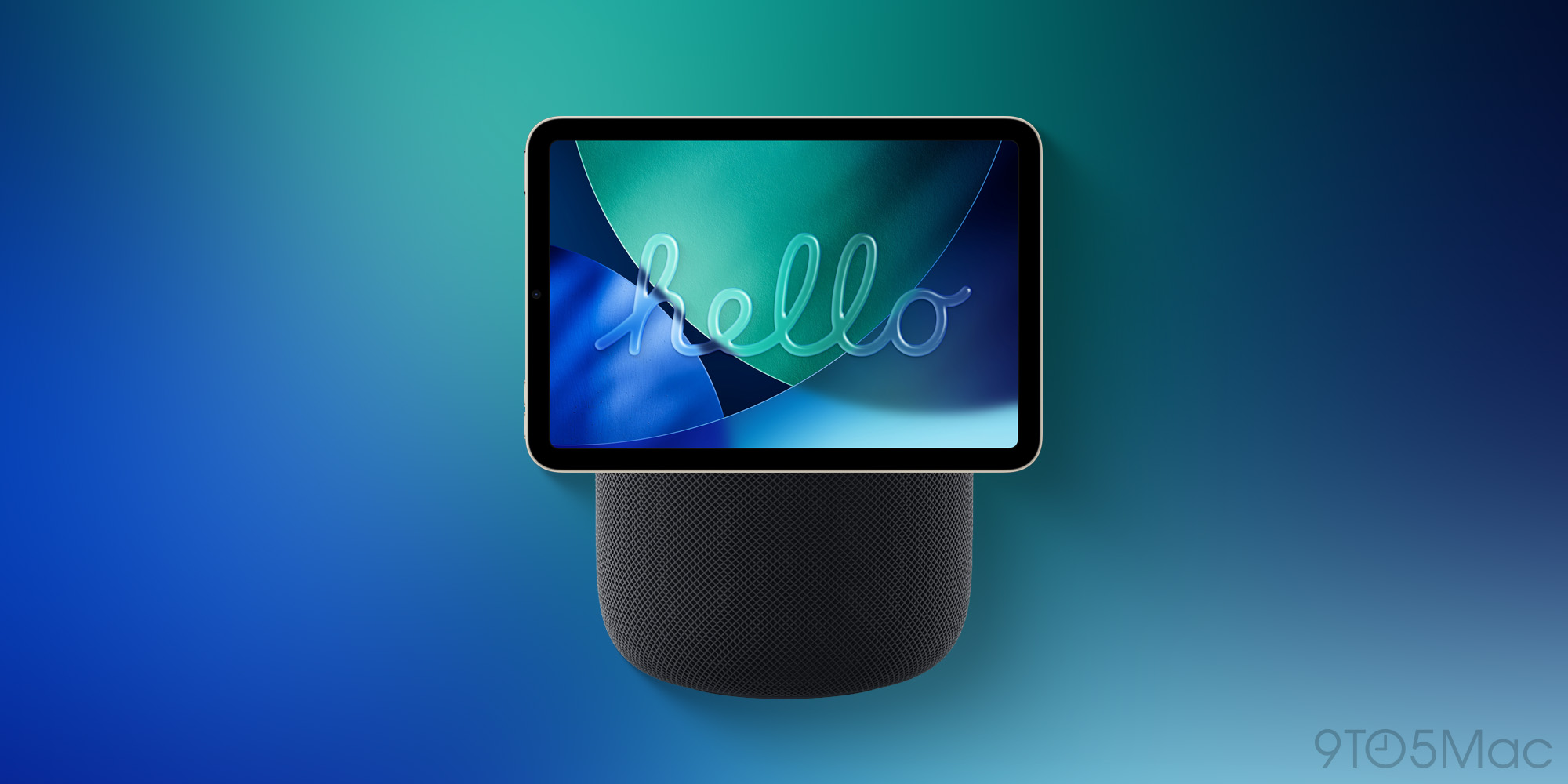 Maqueta del concepto HomePod touch
