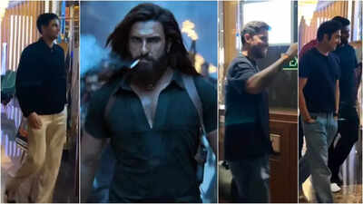 El equipo de cricket indio se tomó un descanso de su apretada agenda para ver la película de acción y aventuras de Ranveer Singh la fiebre de