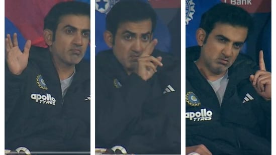 Gautam Gambhir da múltiples instrucciones a Suryakumar Yadav desde el banquillo