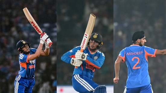 Shubman Gill, Abhishek Sharma y Arshdeep Singh lideran el camino del cricket de Punjab en la selección nacional india. (PTI/AFP)