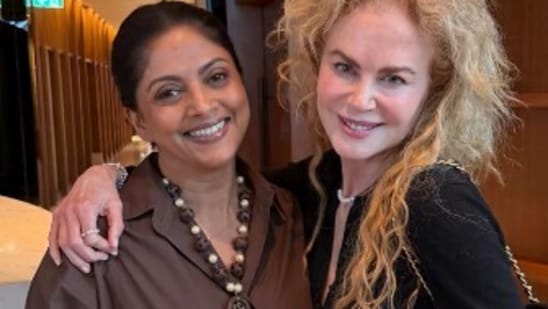 Nicole Kidman y Nadiya se tomaron selfies después de conocer a la estrella de Hollywood en Australia. 
