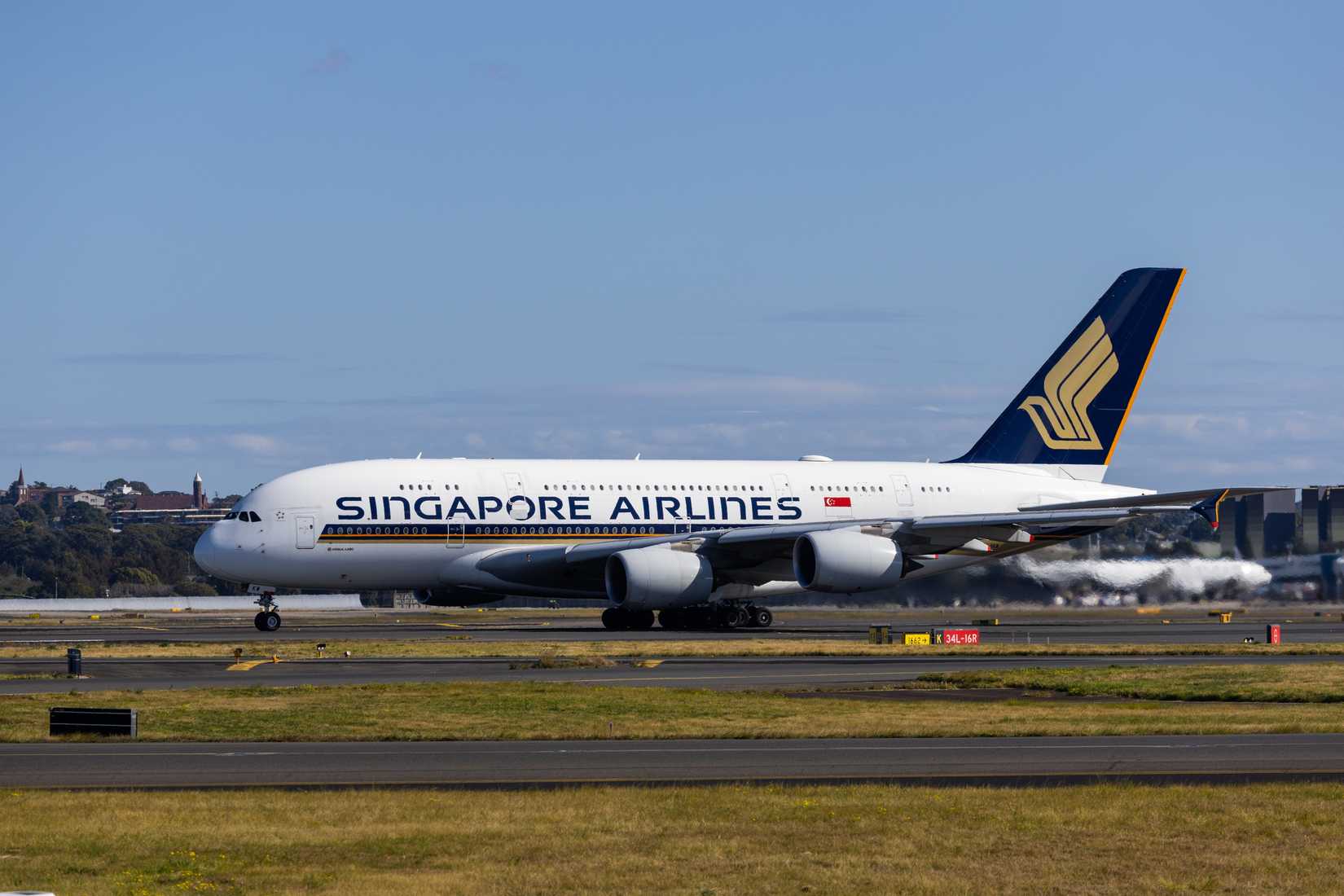 A380 de Singapore Airlines en Sídney