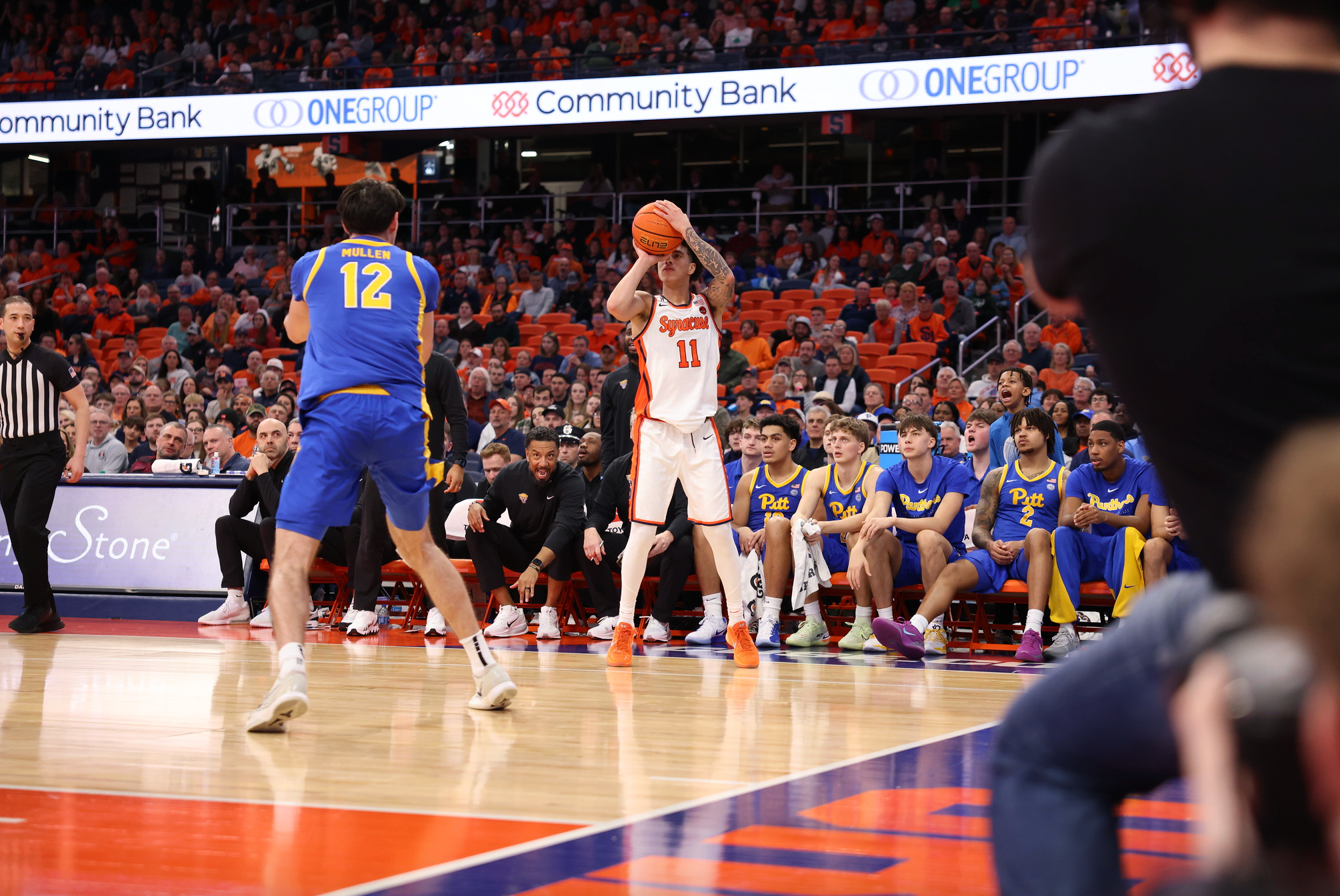 SYRACUSE, NY – 7 de marzo de 2026 – Syracuse Orange contra Pittsburgh Panthers en JMA Wireless Dome. (Foto de Tom Windhausen/TMW VISUALS)