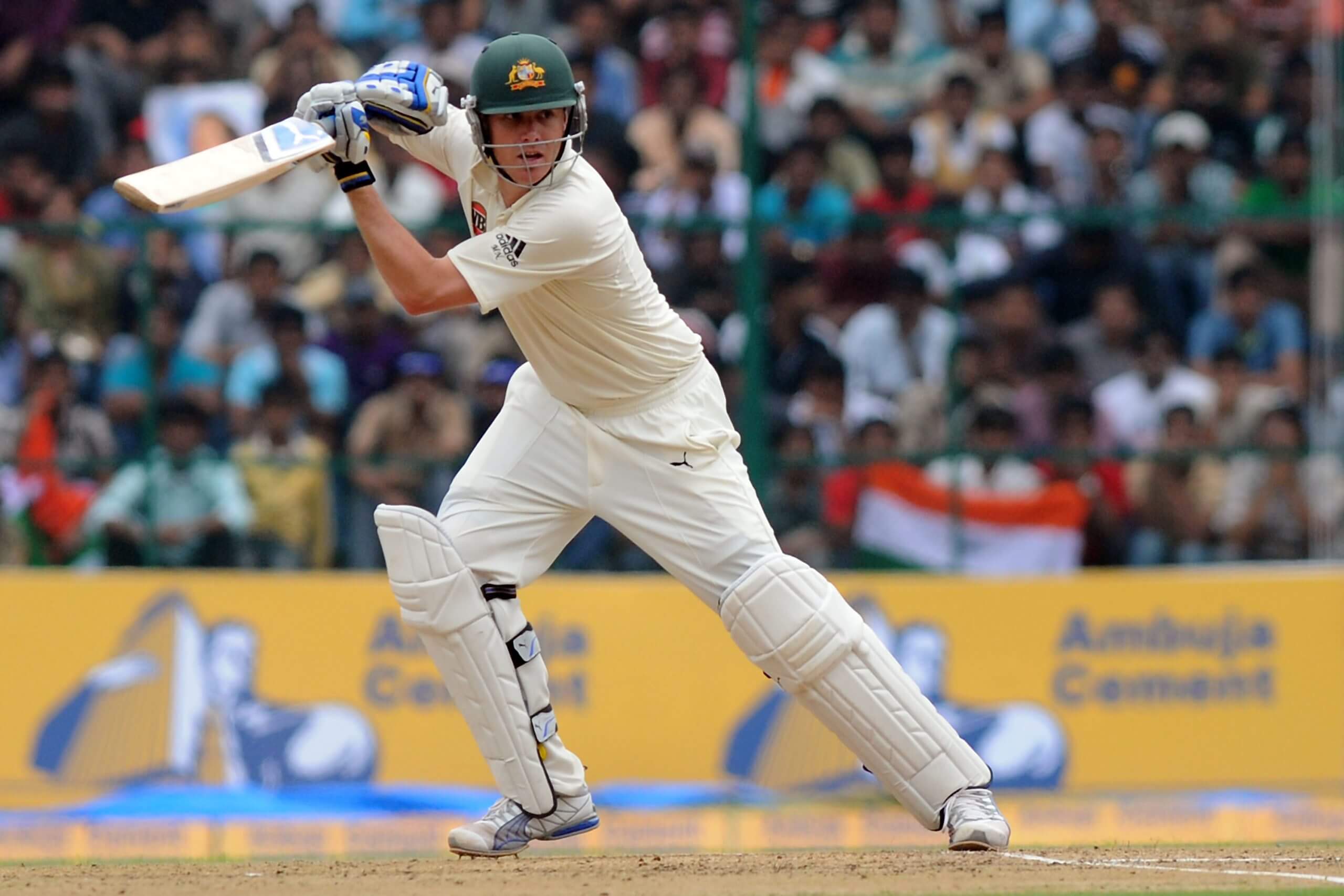 Marcus North bateó para Australia contra India en 2010